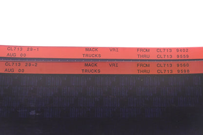 Mack CL713 29-1, CL713 29-2 CL7139402 - CL7139598 VRI Microfiche Lot of 2 NOS