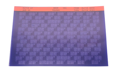 Mack CL713 27 CL7138556 - CL7138761 VRI Microfiche NOS