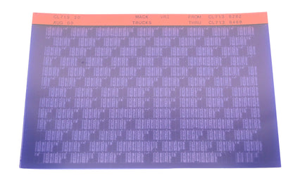 Mack CL713 20 CL7136282 - CL7136469 VRI Microfiche NOS