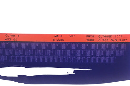 Mack CL700 1 CL700GK1001 - CL700 S/G 3187 VRI Microfiche NOS
