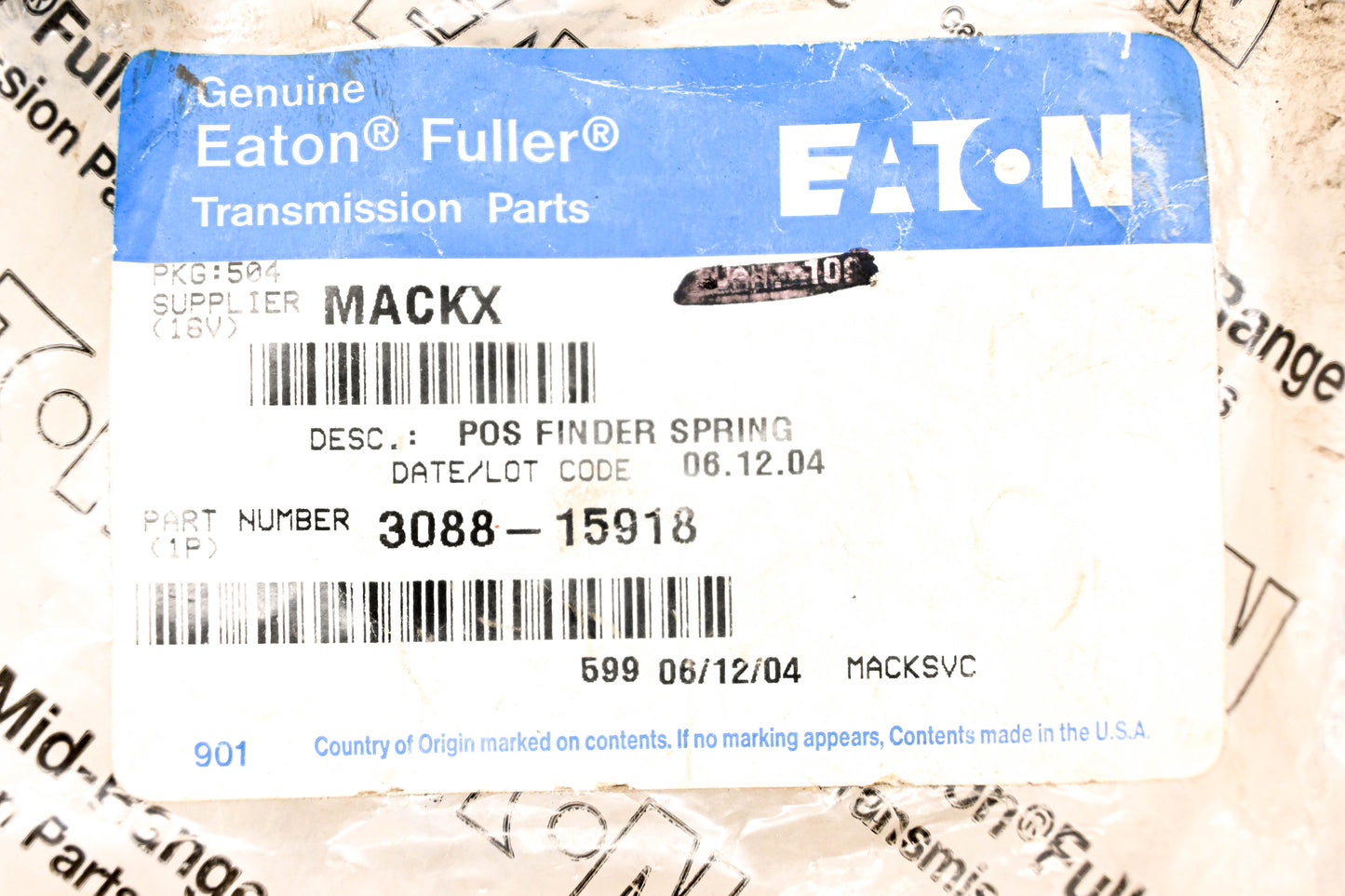 Mack 3088-15918 Eaton Fuller Springs Qty 2 NOS