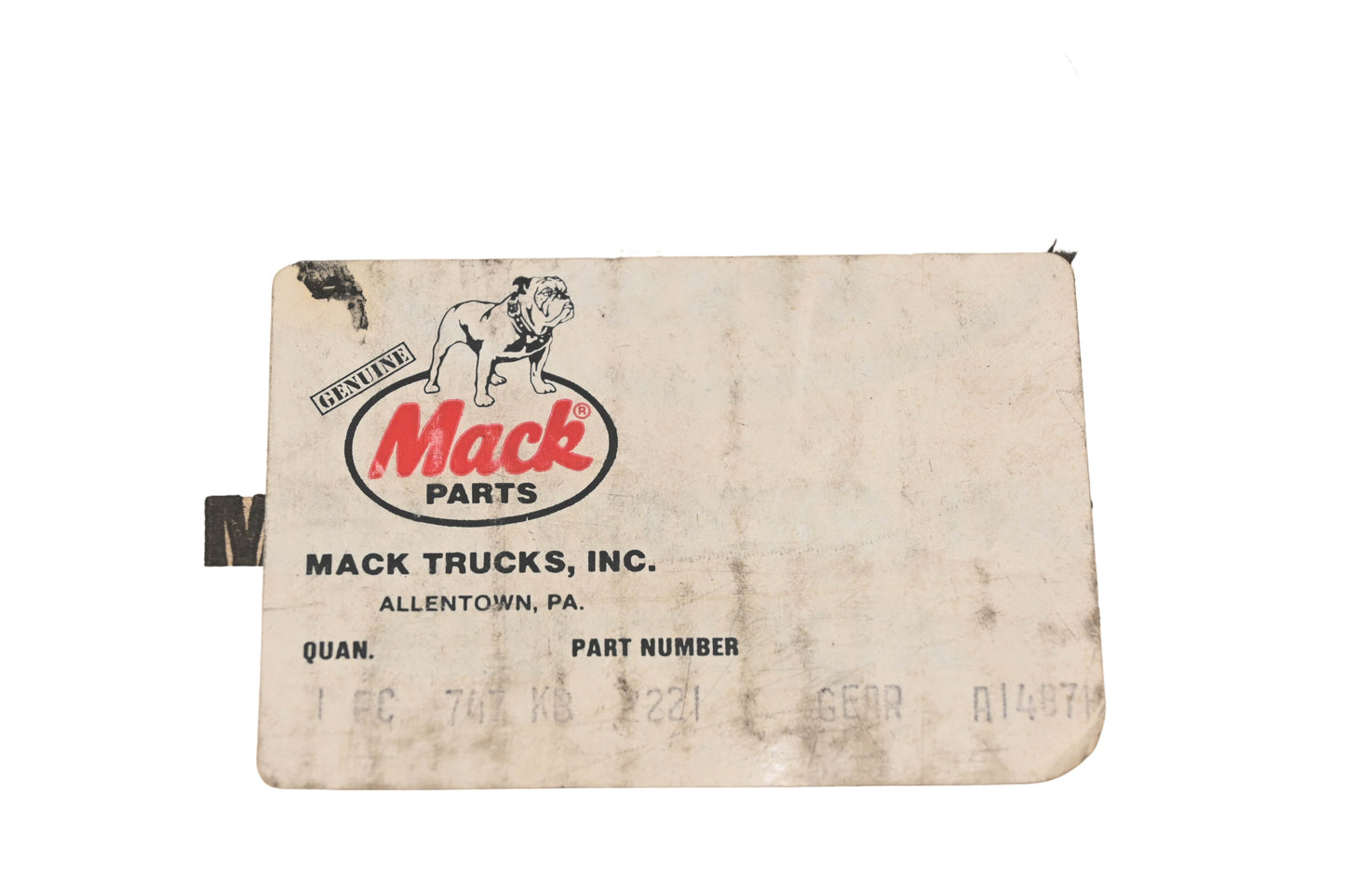 Mack 747KB2221 Gear NOS