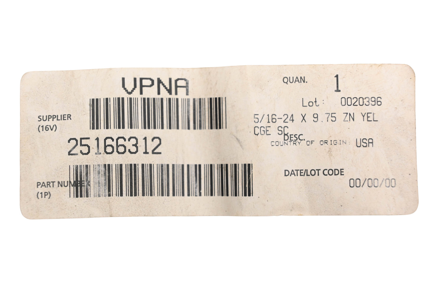 Mack 25166312 Volvo Hold Down Bolt NOS