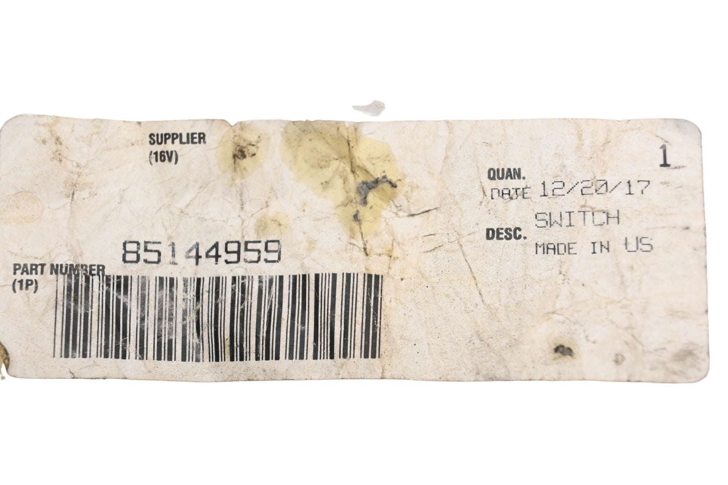Mack 85144959 Ignition Switch & Key NOS
