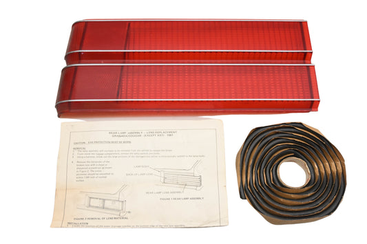 New OEM Ford PJ503-12 1981 Granada Cougar Rear Driver Side Replacement Lens Kit NOS