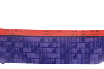 Mack CH612 23-2 CH61220383 - CH61221441 VRI Microfiche NOS