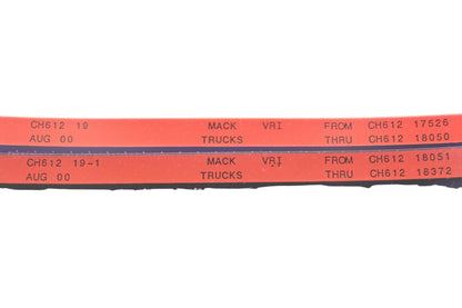 Mack CH612 19, CH612 19-1 CH61217526 - CH61218372 VRI Microfiche Lot of 2 NOS