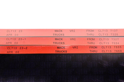 Mack CL713 23, CL713 23-1, CL713 23-2 CL7137137 - CL7137669 VRI Microfiche Lot of 3 NOS