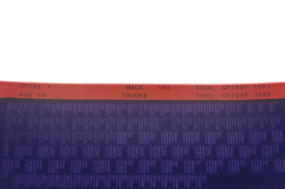 Mack CF795 1 CH795F1001 - CF795F1086 VRI Microfiche NOS