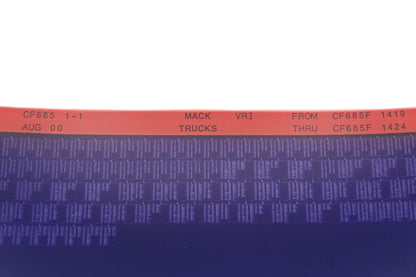 Mack CF685 1-1 CF685F1419 - CF685F1424 VRI Microfiche NOS