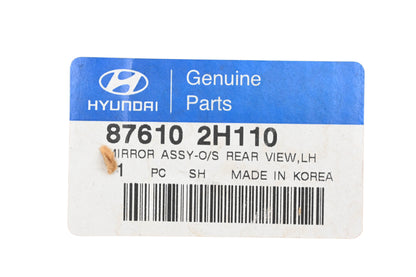 Hyundai 87610 2H110, 87610-2H110 Lefthand Mirror Assembly NOS