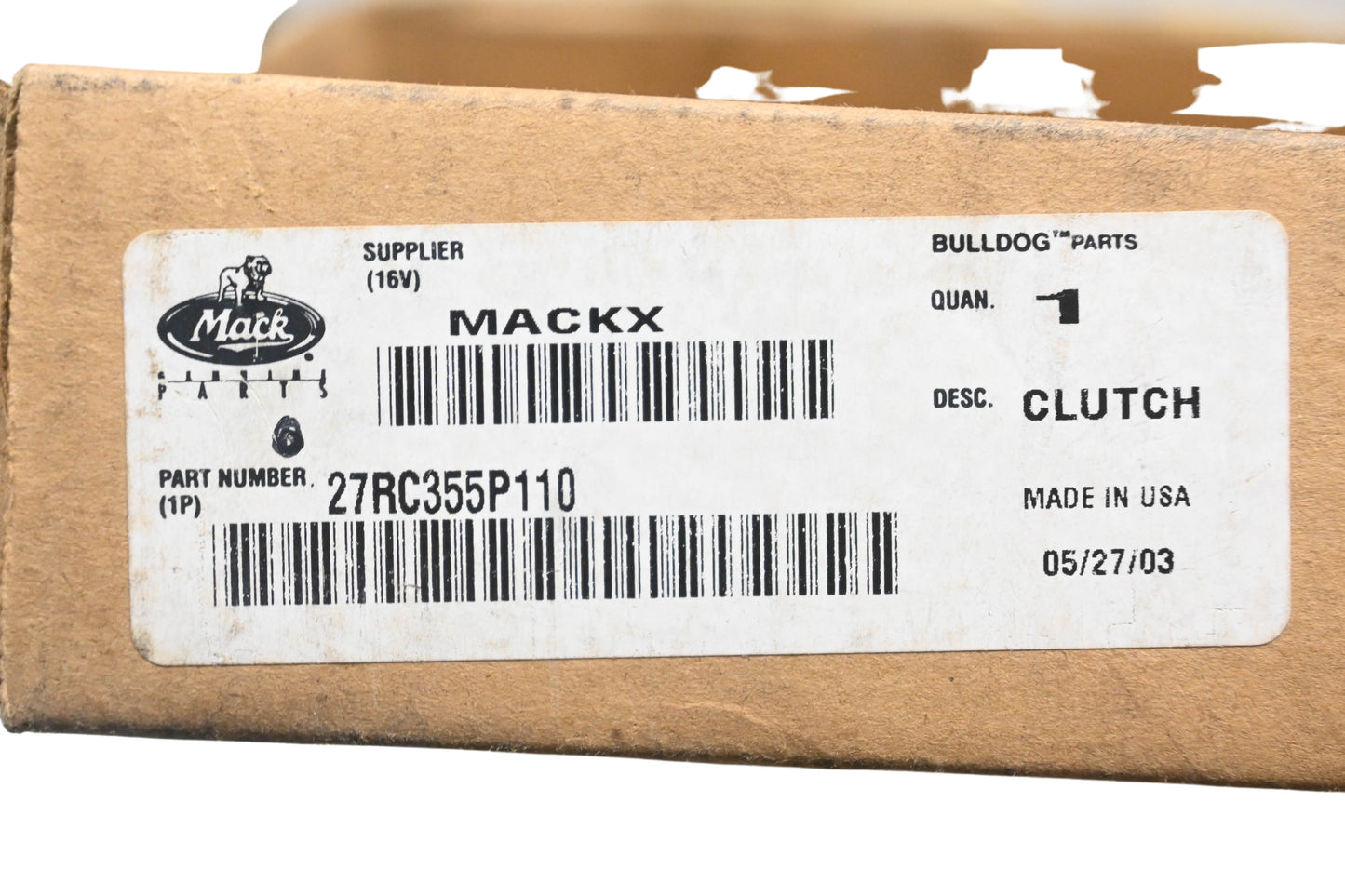 Mack 27RC355P110, 25131642 Clutch Control Cable NOS