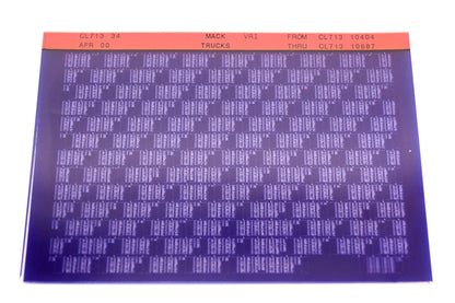 Mack CL713 34 CL71310404 - CL71310687 VRI Microfiche NOS