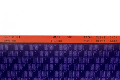 Mack CL713 34 CL71310404 - CL71310687 VRI Microfiche NOS