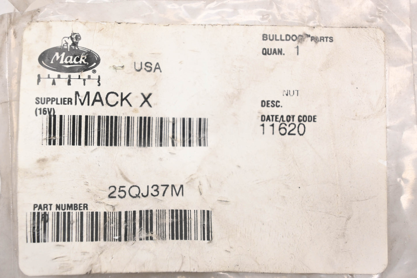 Mack 25QJ37M Nut NOS