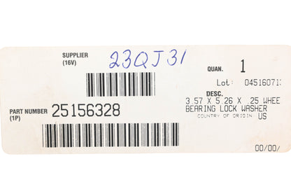 Mack 25156328, 23QJ31 Wheel Bearing Lock Washer NOS