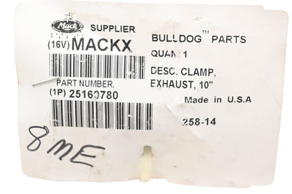 Mack 25160780 Exhaust Clamp Assembly NOS