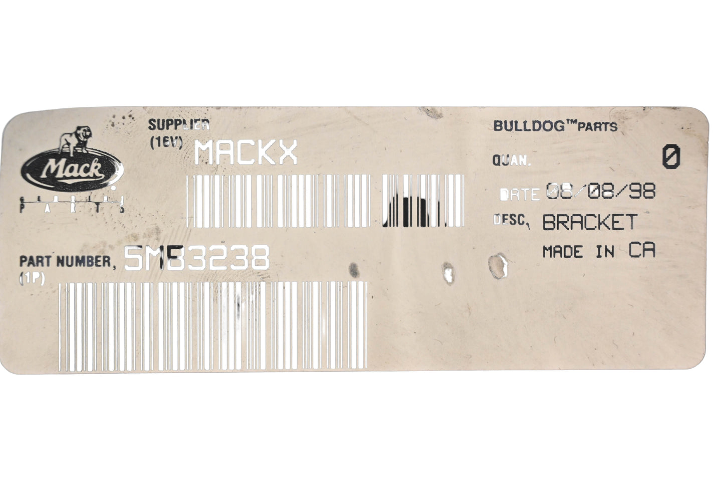 Mack 5MB3238 Bracket NOS