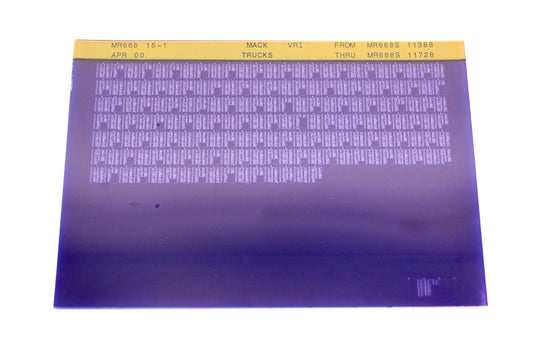 Mack MR688 15-1 MR688S11388 - MR688S11728 VRI Microfiche NOS