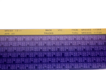 Mack MR688 15-1 MR688S11388 - MR688S11728 VRI Microfiche NOS