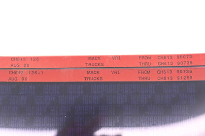 Mack CH613 126, CH613 126-1 CH61390073 - CH61391259 VRI Microfiche Lot of 2 NOS