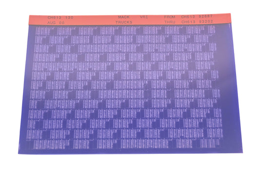 Mack CH613 130 CH61392687 - CH61393202 VRI Microfiche NOS