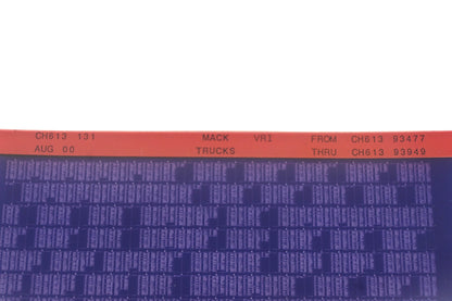 Mack CH613 131 CH61393477 - CH61393949 VRI Microfiche NOS