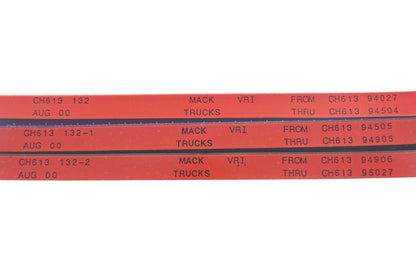 Mack CH613 132, CH613 132-1, CH613 132-2 CH61394027 - CH61395027 VRI Microfiche Lot of 3 NOS