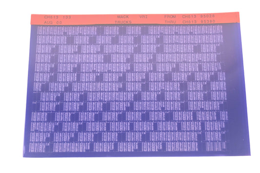 Mack CH613 133 CH61395028 - CH61395380 VRI Microfiche NOS