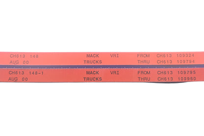 Mack CH613 148, CH613 148-1 CH613109324 - CH613109960 VRI Microfiche Lot of 2 NOS