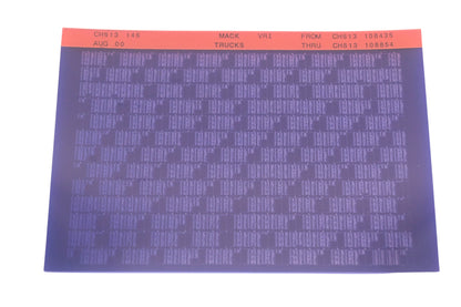 Mack CH613 146 CH613108435 - CH613108854 VRI Microfiche NOS