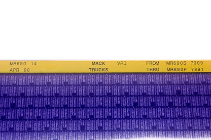 Mack MR690 14 MR690S7309 - MR690S7891 VRI Microfiche NOS