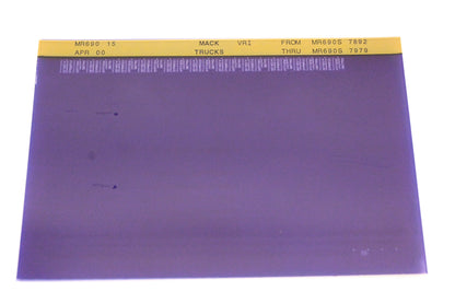 Mack MR690 15 MR690S7892 - MR690S7979 VRI Microfiche NOS