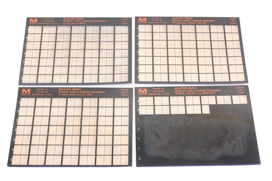 Murray AN002-95 Master Index Lawn & Garden Equipment Rev:12/97 Microfiche Lot