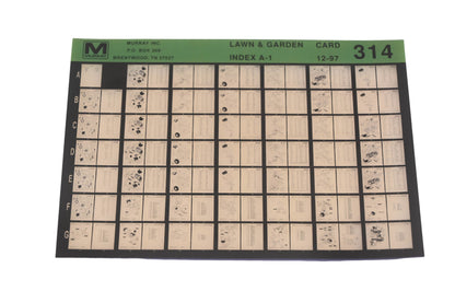 Murray 314 Lawn & Garden Index A-1 Rev:12/97 Microfiche