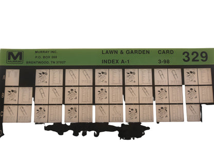 Murray 329 Lawn & Garden Index A-1 Rev:3/98 Microfiche