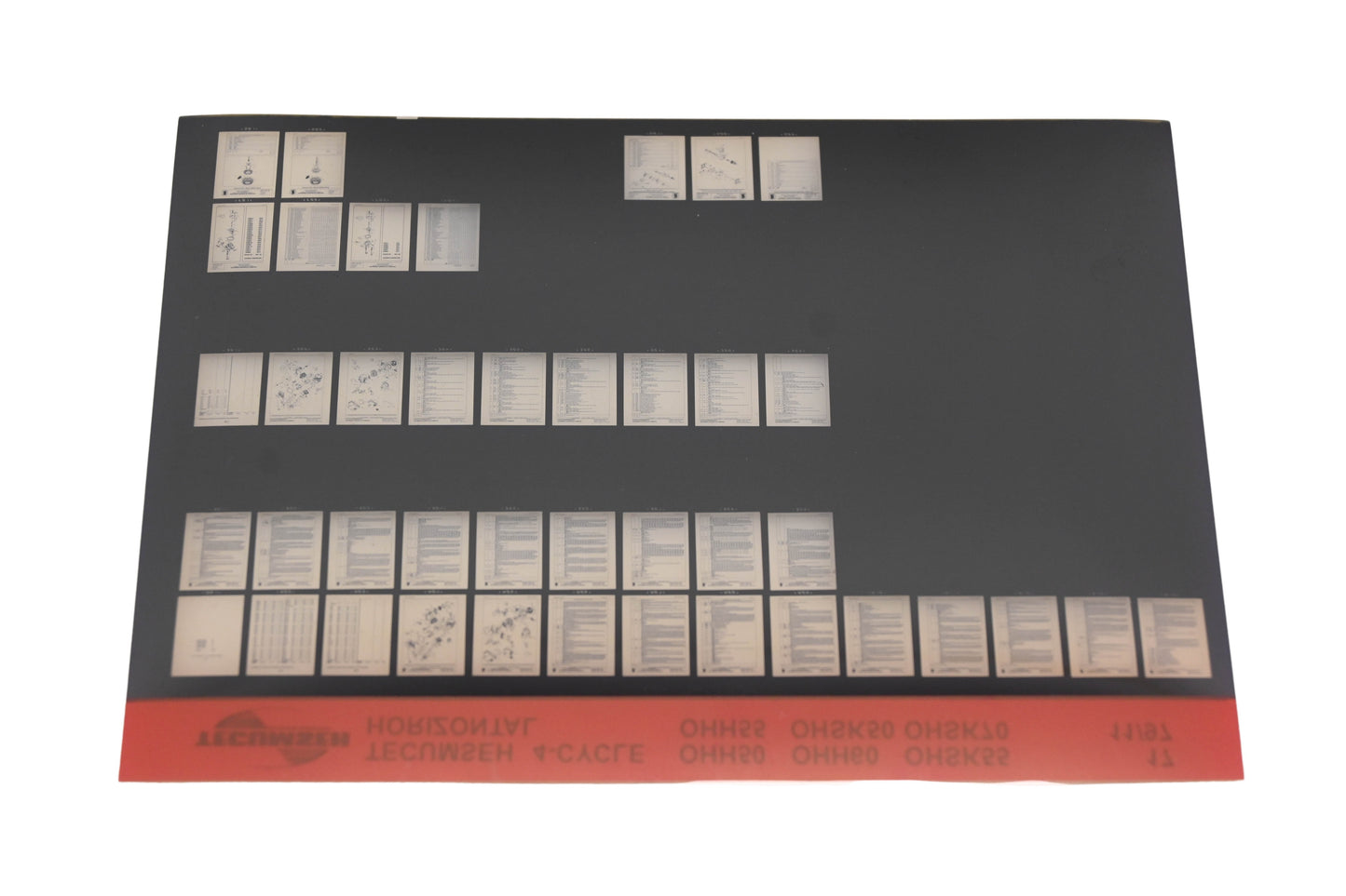 OEM Tecumseh 17 4-Cycle Horizontal OHH50, OHSK55, OHH55, OHSK70 Rev 11/97 Microfiche