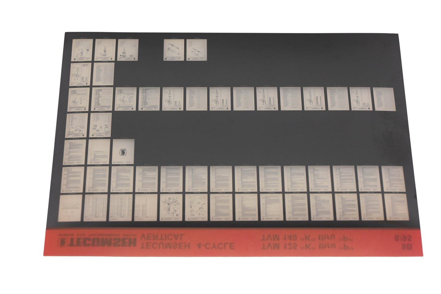 OEM Tecumseh 9B 4-Cycle Vertical TVM125K-P TVM140K-P Rev:8/95 Microfiche