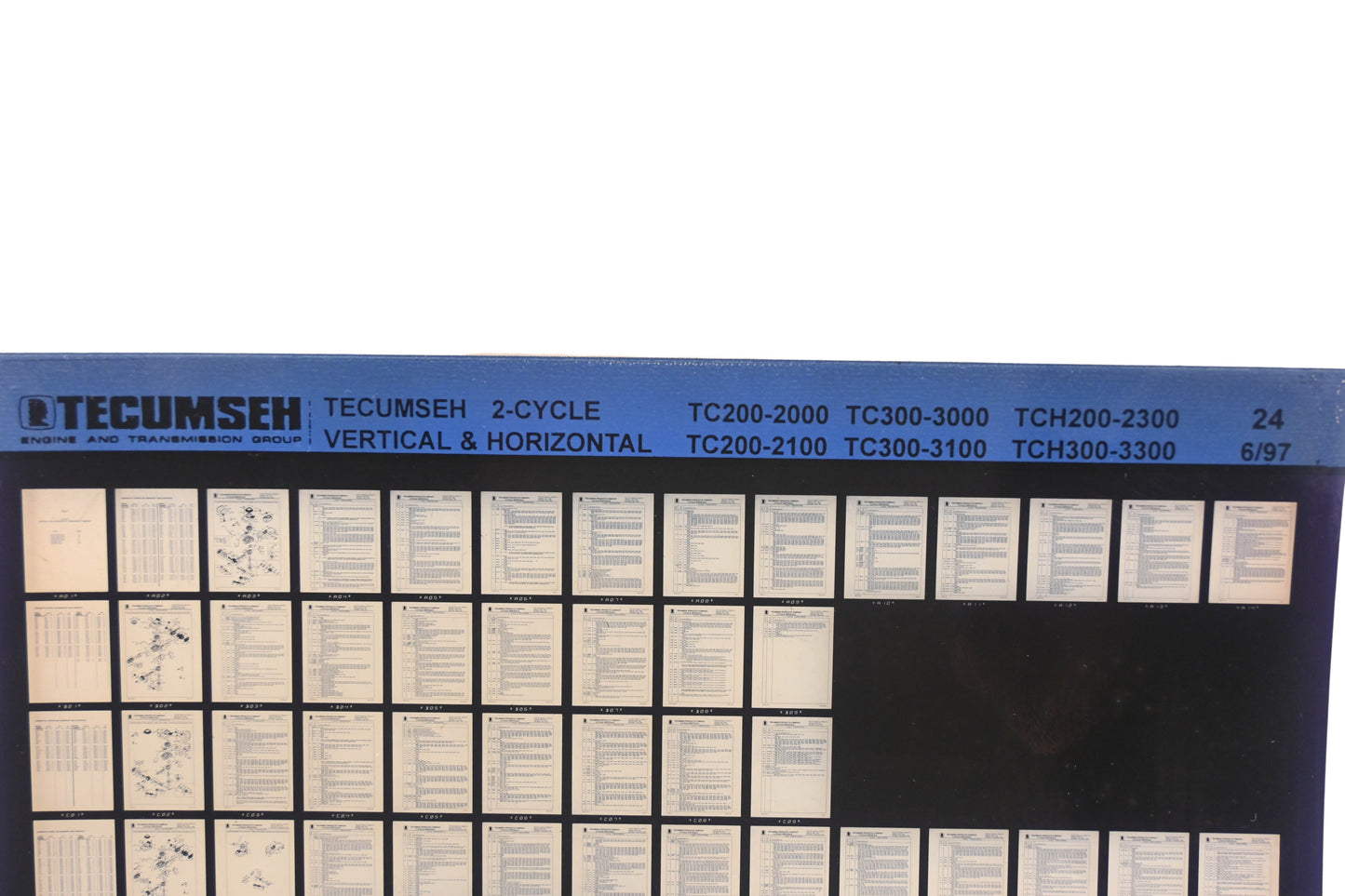 OEM Tecumseh 24 2-Cycle Vertical/Horizontal TC/TCH Rev6/97 Microfiche
