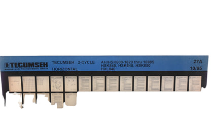 OEM Tecumseh 27A 2-Cycle Horizontal AH/HSK/HXL Rev:10/95 Microfiche