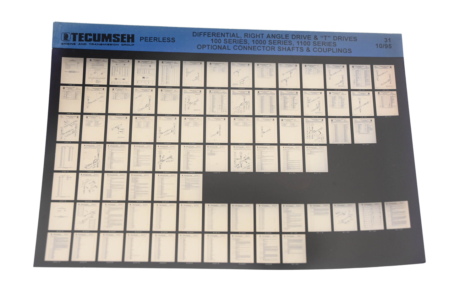 OEM Tecumseh 31 Peerless Optional Connector Shaft & Coupling Rev:10/95 Microfiche