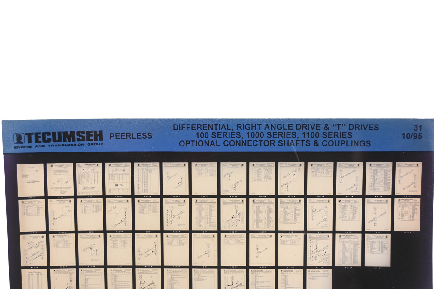 OEM Tecumseh 31 Peerless Optional Connector Shaft & Coupling Rev:10/95 Microfiche