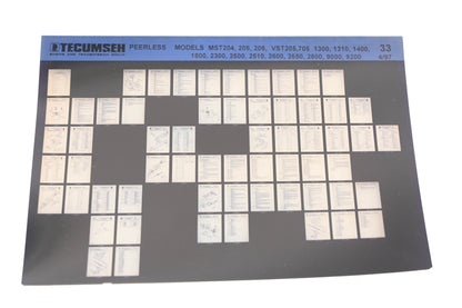 OEM Tecumseh 33 Peerless MST/VST Rev:4/97 Microfiche