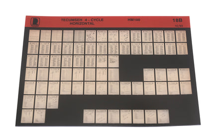 OEM Tecumseh 18B 4-Cycle Horizontal HM100 Rev:10/93 Microfiche