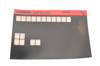OEM Tecumseh 18B-1 4-Cycle Horizontal HMSK100 Rev:10/95 Microfiche