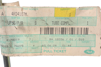 Mack 4RD4107M A/C Condenser Tube NOS