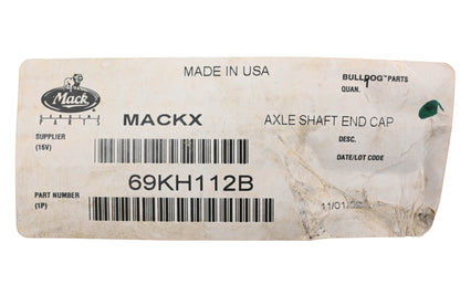 Mack 69KH112B Flanged Axle Cap NOS