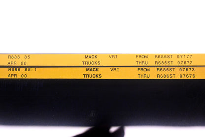 Mack R686 85 , R686 85-1 R6876ST97177 - R686ST997676 VRI Microfiche Lot of 2 NOS