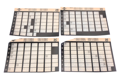 OEM Briggs & Stratton 2B, 2C, 2E Model Info Rev:3/98 Microfiche Lot