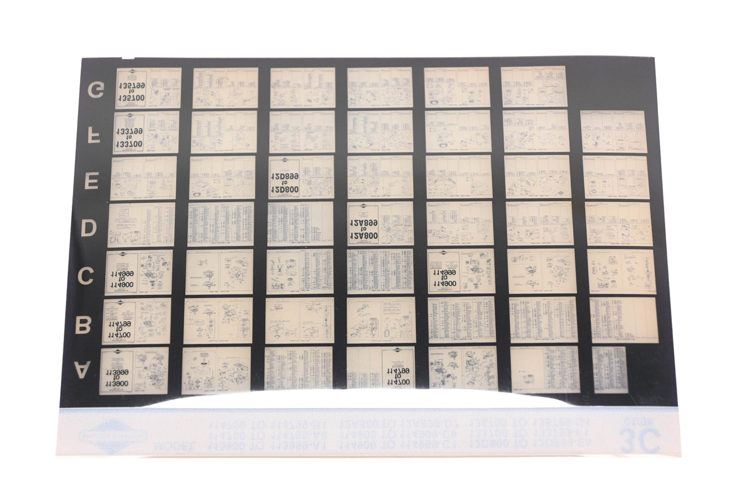OEM Briggs & Stratton 3C Model Info Rev:1/98 Microfiche